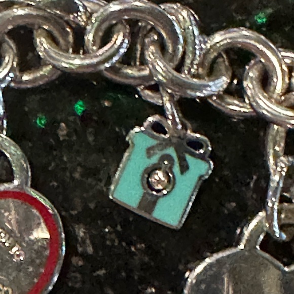 Tiffany & Co. Sterling Silver Charm Bracelet - with 6 charms - Picture 12 of 15